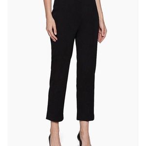 Ming Wang Black Pull On Knit Ankle Pants size Small